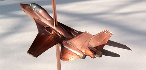 F14 Fighter Jet Weathervane